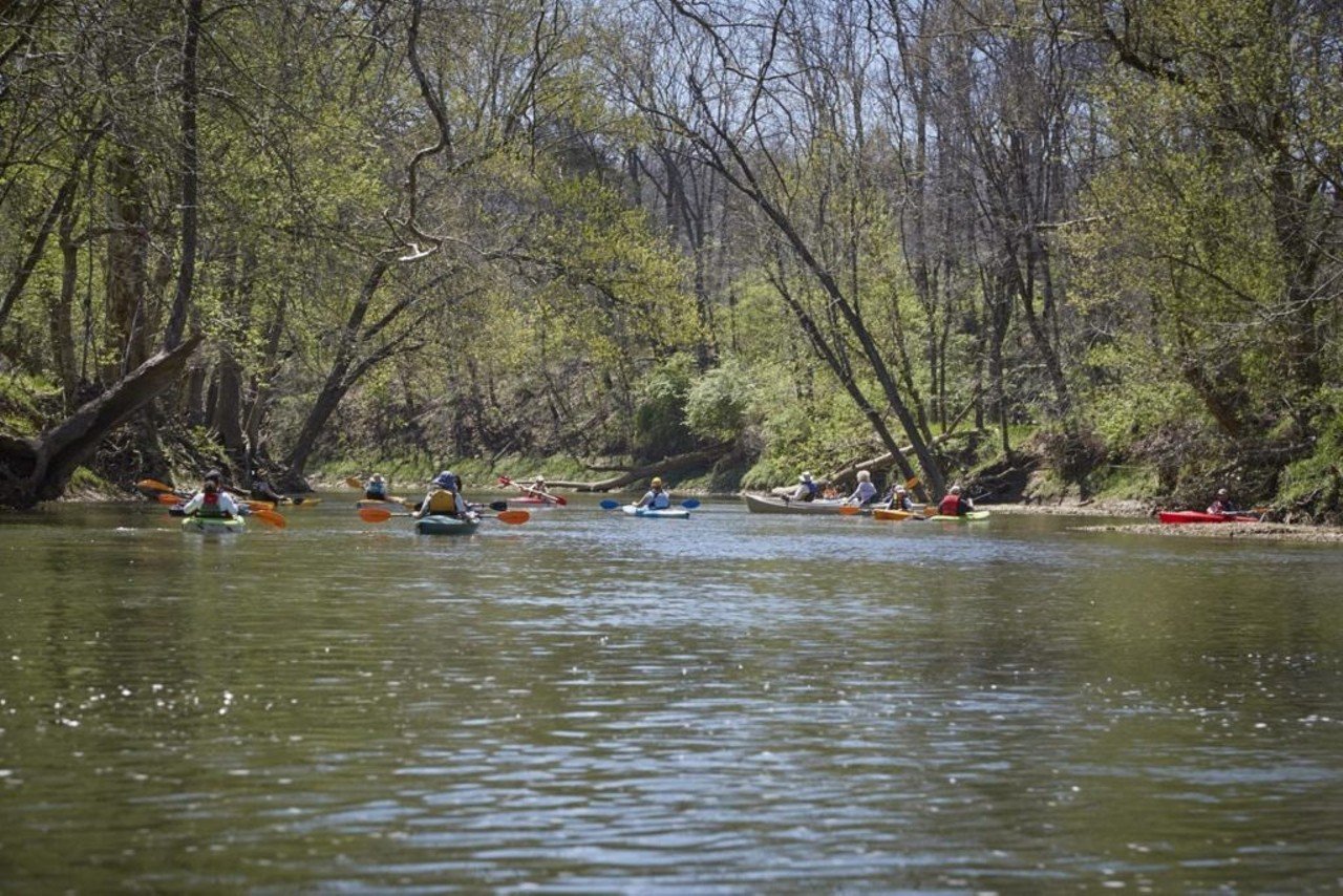 Parklands of Floyds Fork
Seaton Valley Paddling Access
The Seaton Valley Paddling Access is located near the juncture of Turkey Run Parkway and Seatonville Road. Downriver from Seaton Valley, Floyds Fork splits around Mary&#146;s Island &#151; one of The Parklands&#146; conservation areas, barred to the public.
