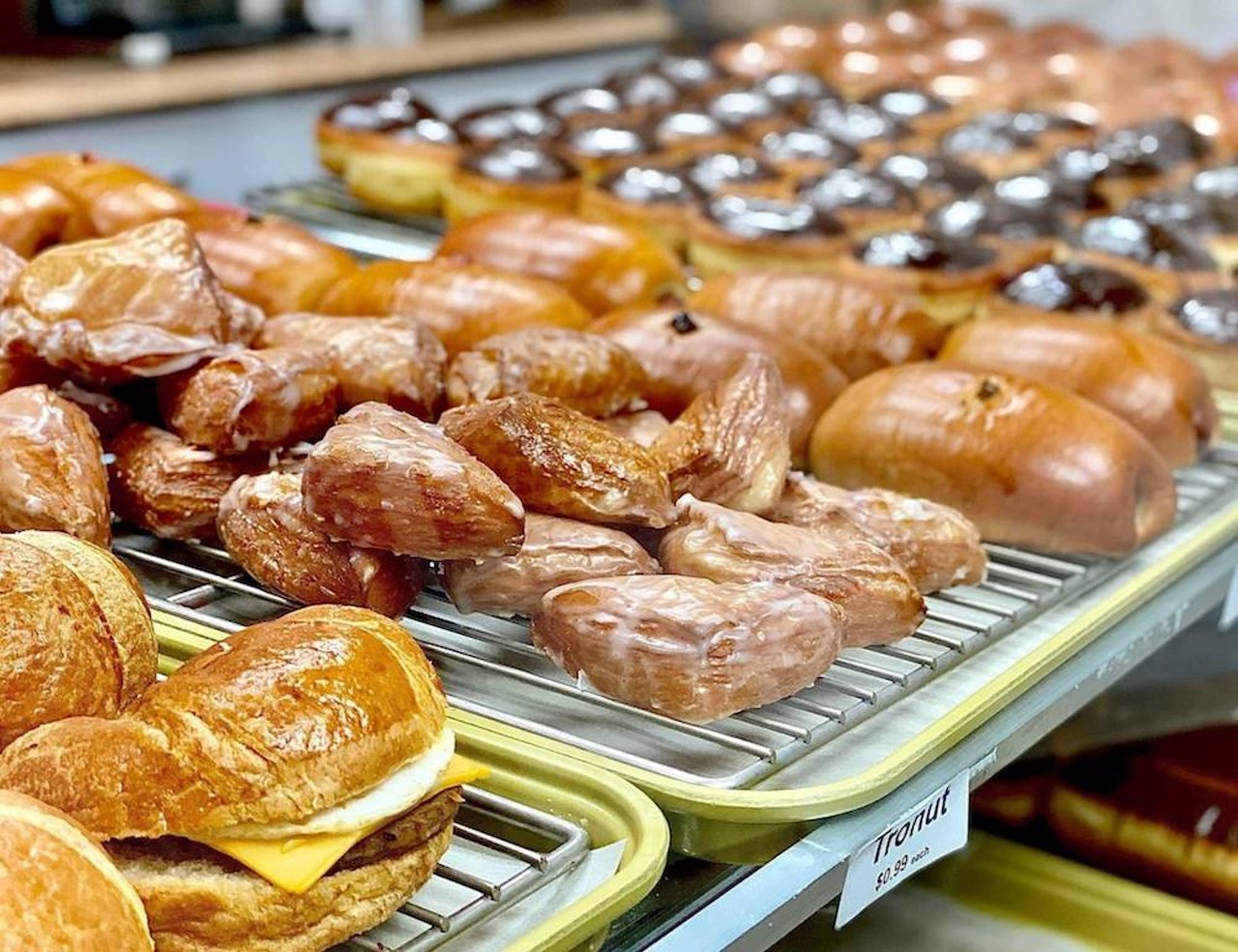 Clifton Donut Shop
2317 Brownsboro Road
Clifton Donut Shop offers a wide variety of donuts and a decent selection of delicious breakfast sandwiches. 
Featured in the photo is a specialty Tro-Nut &#150; a croissant-donut. 
