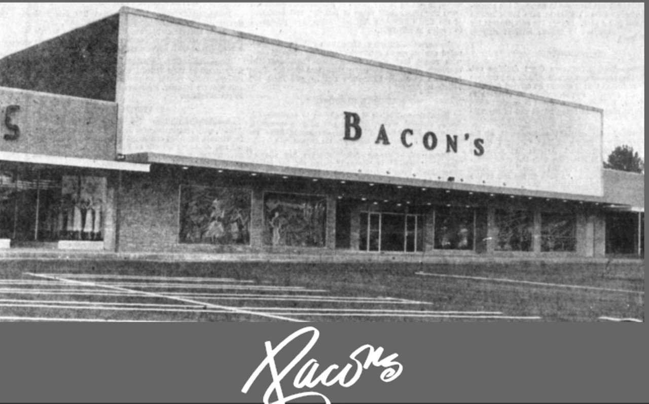 Bacon’sBefore it closed, Bacon’s was Kentucky’s oldest department store, and got its start in Louisville. It was bought by Dillards in 1998.