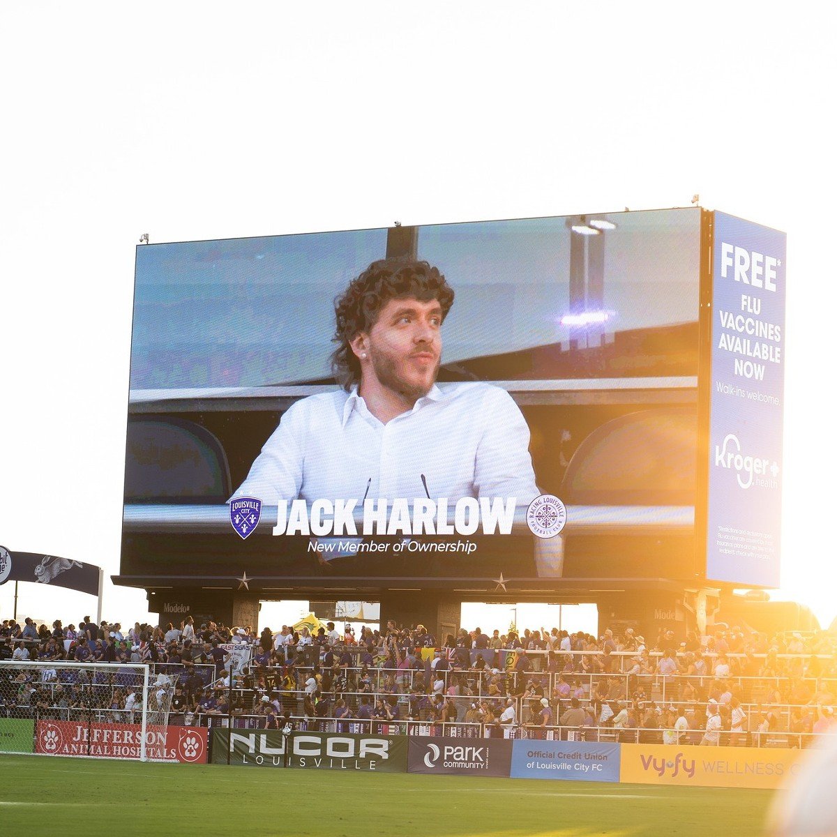 Jack Harlow is now in the ownership group of Louisville City FC and Racing Louisville.