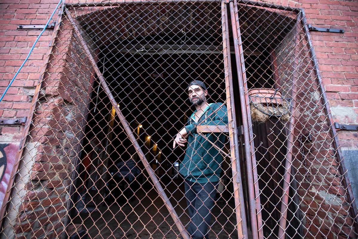 Aron Conaway outside The MAMMOTH  |  Photo by Kathryn Harrington