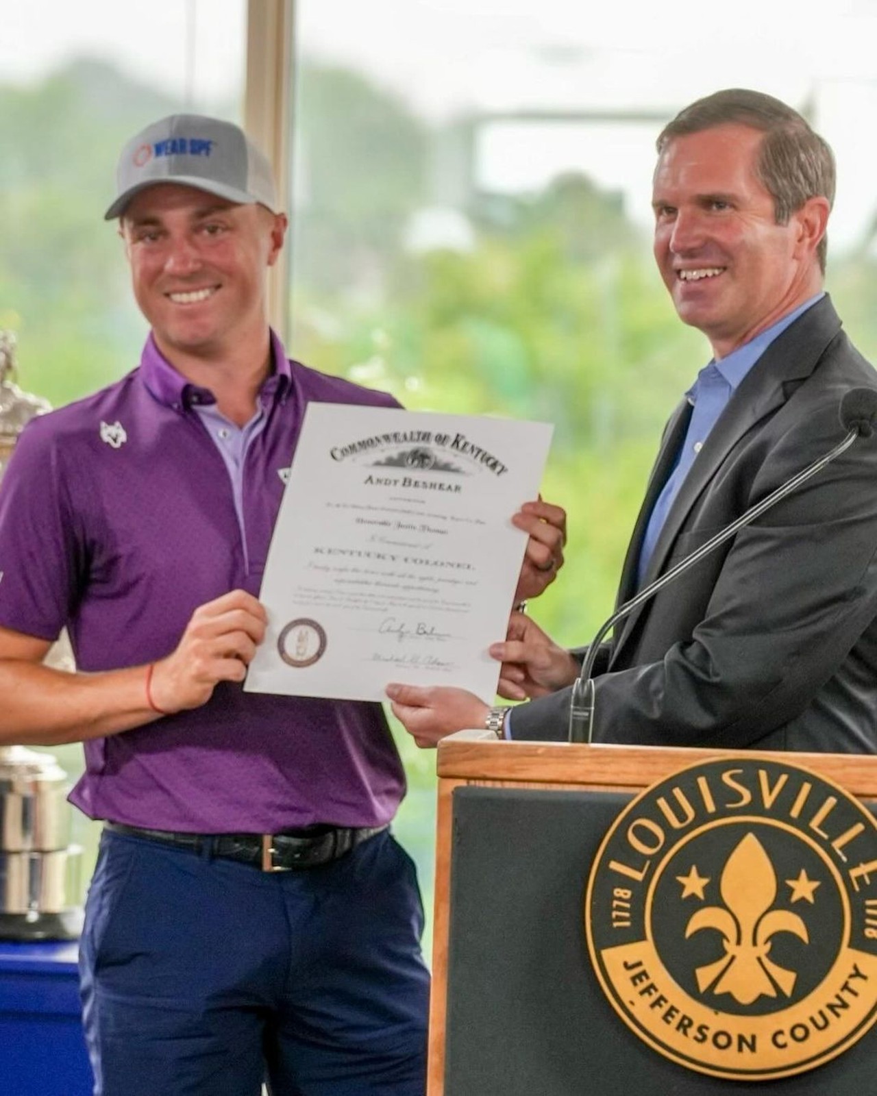 Louisville Golf Pro Justin Thomas Shares Heartwarming Unveiling Of Hometown Hero Banner On Instagram