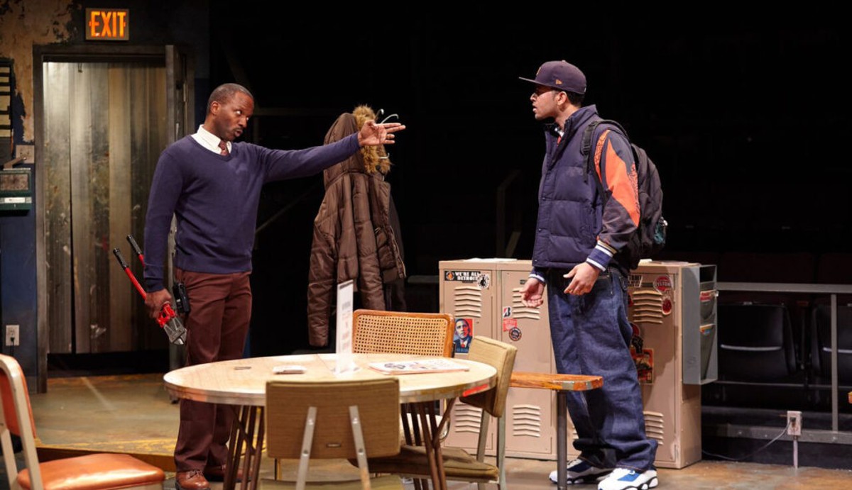 Anton Floyd and Dexter McKinney in Skeleton Crew at Actors Theatre of Louisville. (Photo by Bill Brymer)