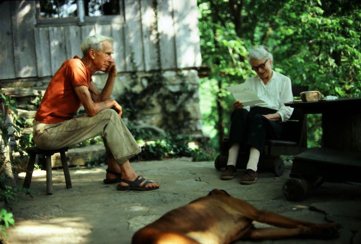 Harlan And Anna Reading Correspondence. Courtesy Payne Hollow on the Ohio. Photo by John Fettig.