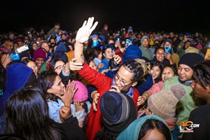 Rai performing at Pathri Refugee Camp