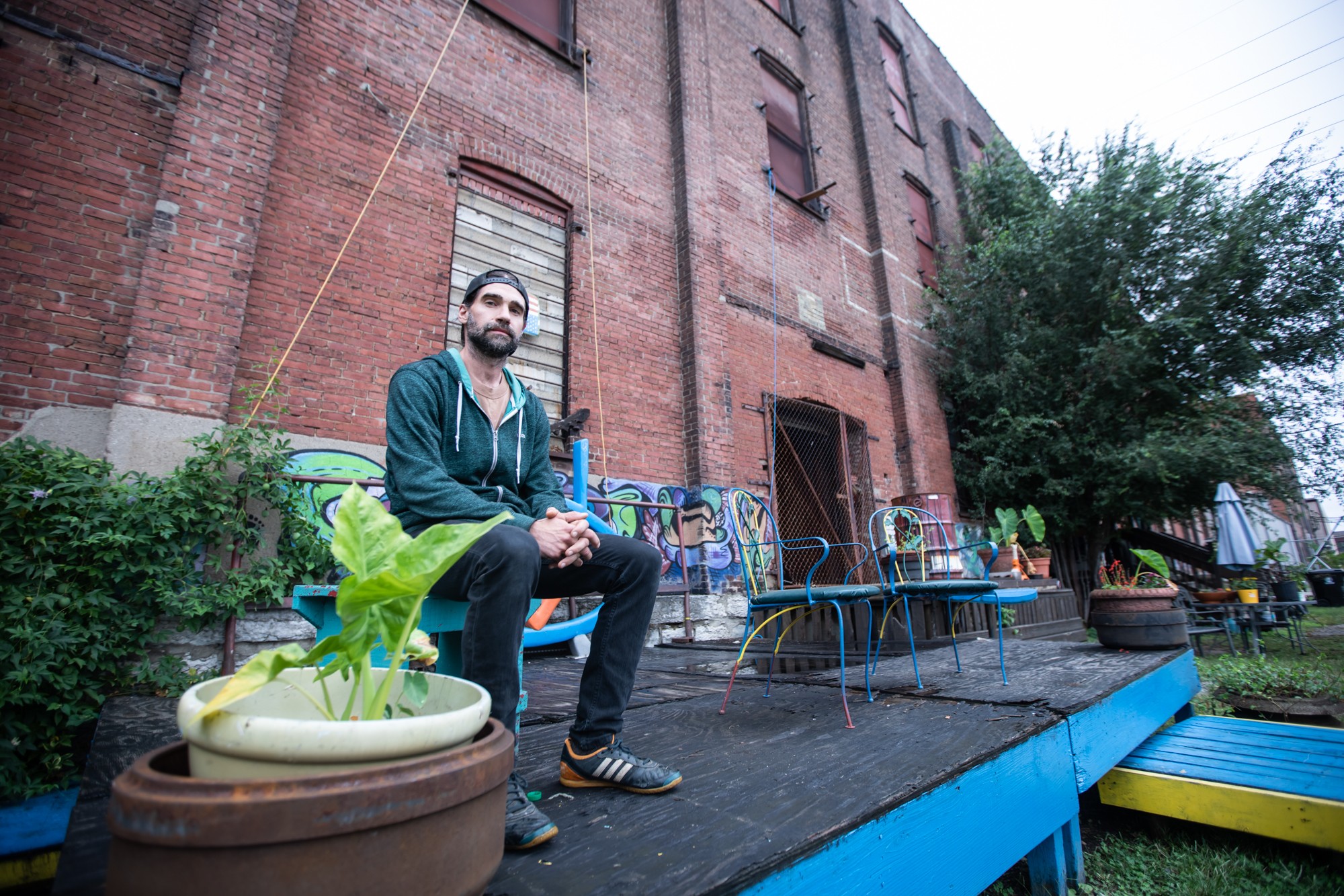 Aron Conaway outside The MAMMOTH | Photo by Kathryn Harrington - KATHRYN HARRINGTON