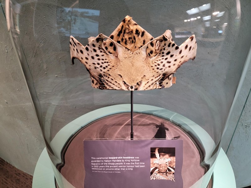 Mandela's crown given to him by King Xolizwe Sigcawu of the Xhosa people. Mandela was born to royalty. Because of Dutch colonisation, Mandela and other South Africans suffered under the oppression of the Dutch who had taken over their lands. Mandela spent 27 years in prison. - rucker