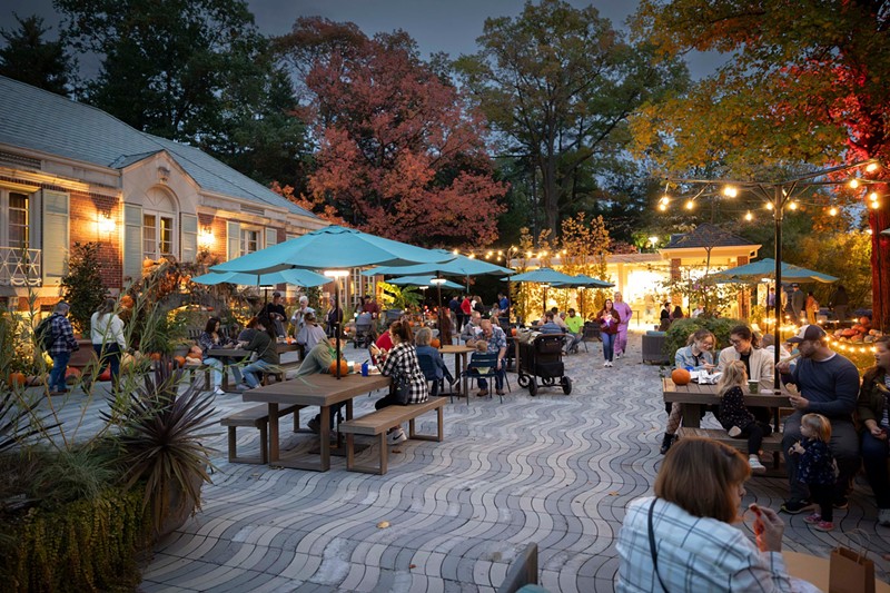 Beer Garden in Autumn - Newfields Facebook